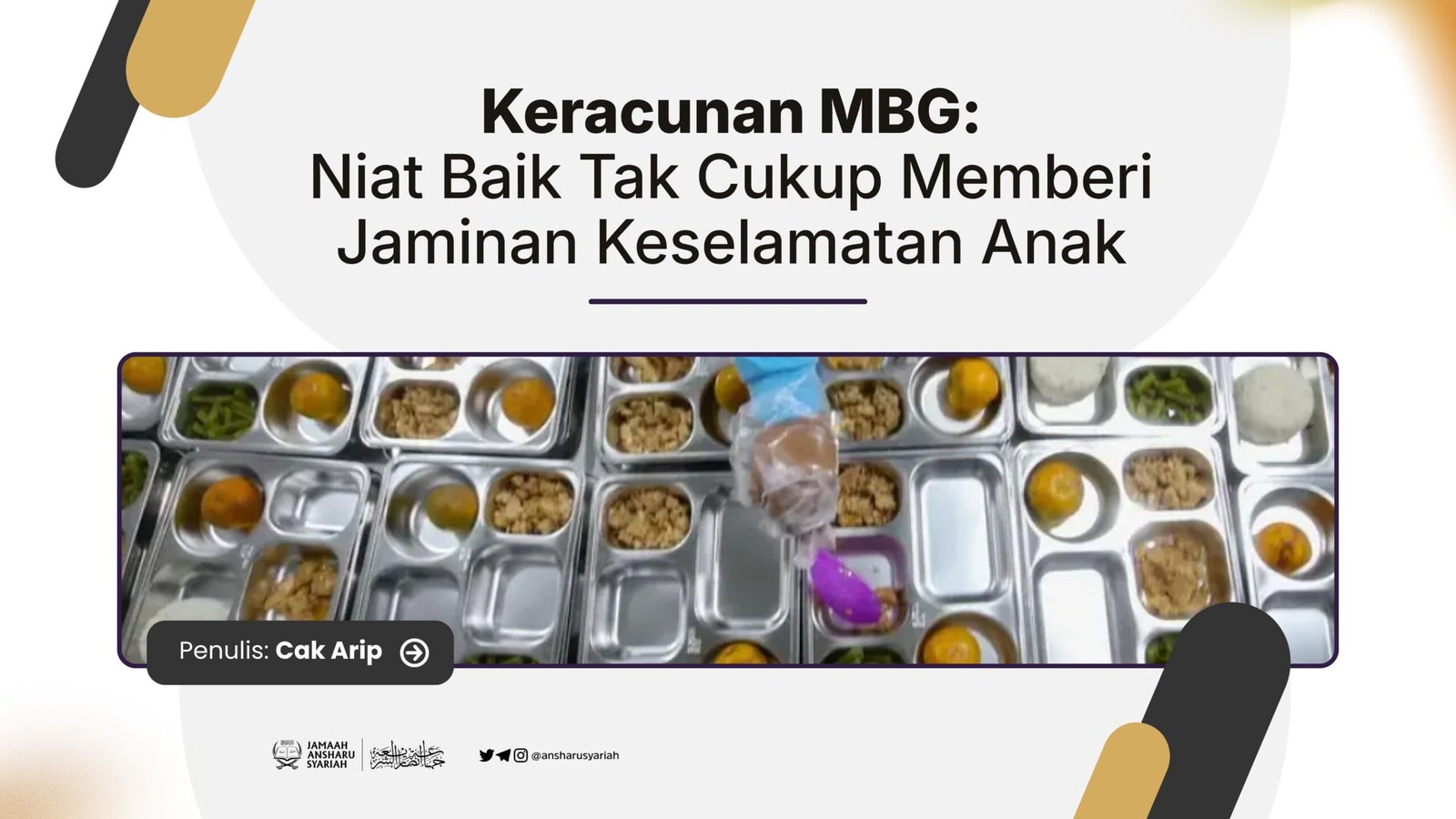 Keracunan MBG: Niat Baik Tak Cukup Memberi Jaminan Keselamatan Anak